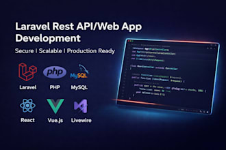 build, maintain and fix bugs on laravel web app and API, laravel expert