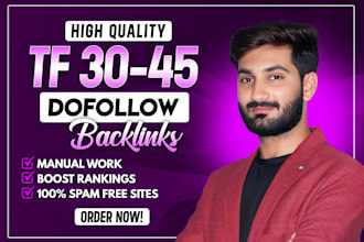 create high quality tf dofollow seo backlinks white hat link building