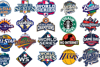 design sports  nba, world series, mlb, all star and parody logo for your brand