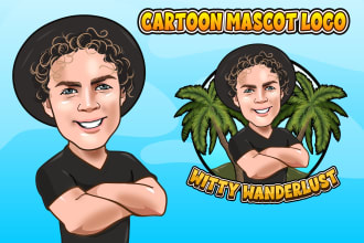 design creative cartoon mascot or character logo for your business