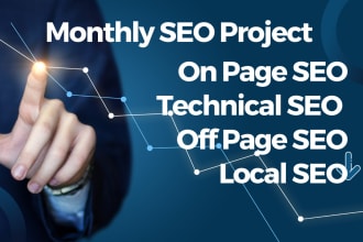 do monthly SEO project and boost organic traffic