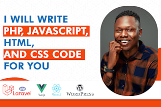 write php javascript html and css code for you
