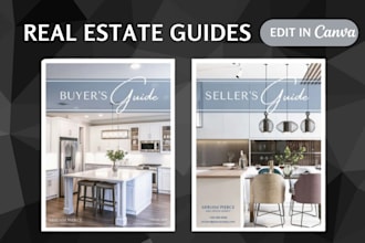 provide real estate buyer and seller guide template canva editable
