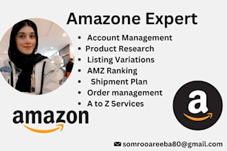 be your amazon fba fbm expert virtual assistant, amazon store manager
