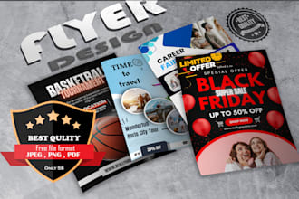 design stylish event and business flyers