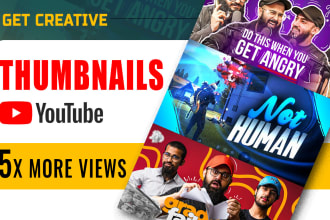 design amazing youtube thumbnail for you