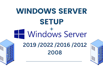 install and configure windows server and services