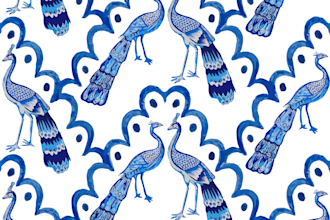 make a seamless wallpaper or fabric pattern for you