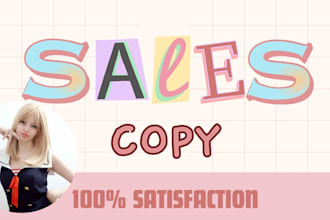 write your sales copy