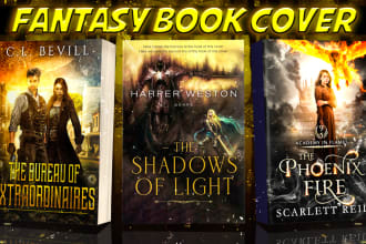 design fantasy book cover, horror book and ebook cover in just 2 hrs