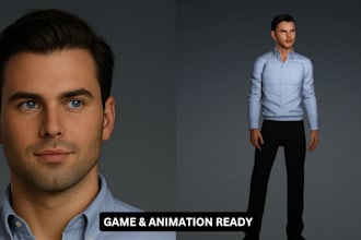 create a 3d game character from any photo for ue5 or cc4