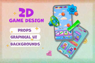 create any 2d art for your game, character, location, UI or other elements