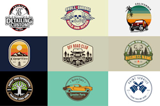 do logo badge retro vintage design for tshirt and sticker