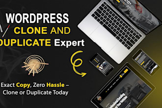 duplicate, redesign, copy, clone website or design website with elementor pro