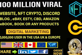 provide your website promotion and marketing to top social media site