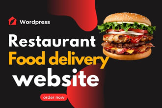create wordpress restaurant business website design