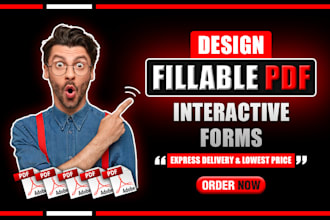 design and convert forms to editable, fillable PDF form online