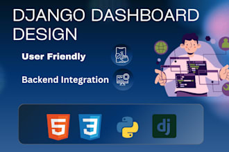 create amazing dashboard using django backend