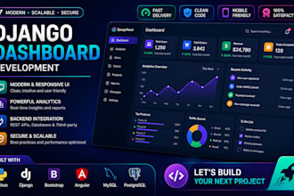 create amazing dashboard using django backend