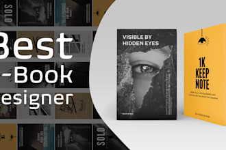 design a professional ebook cover tailored to your book topic and style