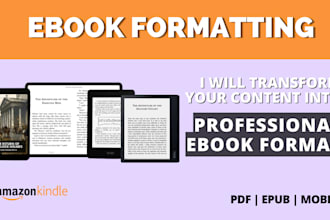 transform your content into professional ebook format