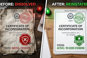 reinstate your US llc or corporation
