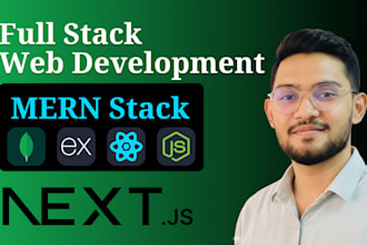 build web app website with react , mern stack, nextjs