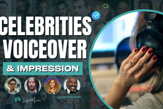 create a realistic celebrity voiceover and impression