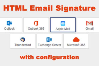 make clickable HTML email digital signature
