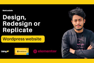 design, redesign or clone wordpress website using breakdance builder