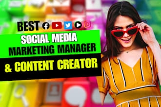 be yr social media content creator and social media marketing manager