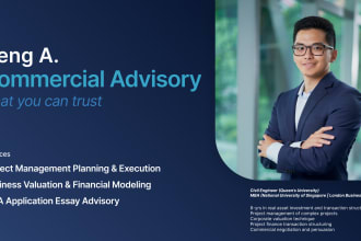perform business valuation and financial model