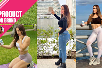 be your female model for your product or brand