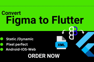 convert your figma design to flutter app figma to xml