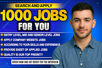 search and apply for 1000 jobs for you