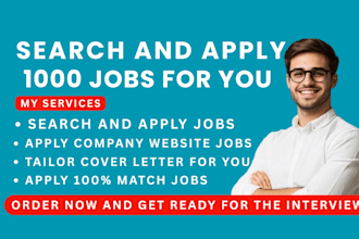 search and apply for 1000 jobs for you