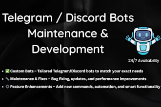 build telegram discord bots forwarding bots automations bots