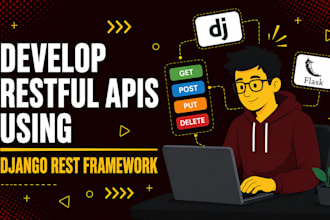 build a rest API with django rest framework or flask for your web app