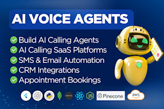 build ai agent, ai cold calling voice agent, ai saas website, ai receptionist