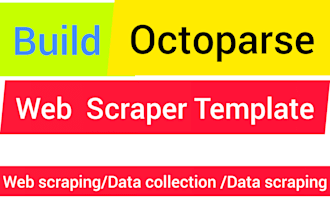 build octoparse web scraper template for your website
