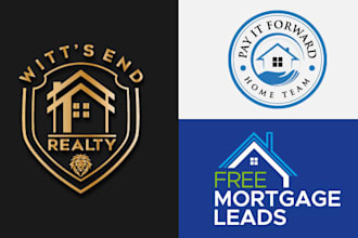 do real estate and construction business logo design