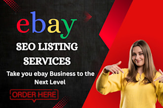 do ebay listing, ebay seo listing, ebay product listing, ebay lister