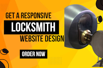 design a premium locksmith website or locksmith landing page for your business