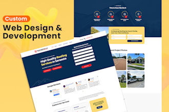 do landing page design or html landing page or web design and development