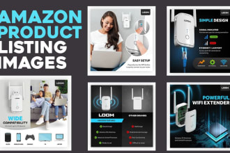 do editable canva template, amazon product pictures infographic listing images
