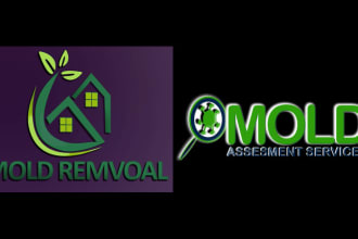 designed mold removal logo for your business