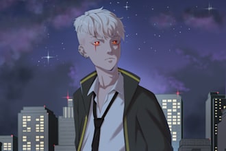 draw anime characters, ocs, and fanarts