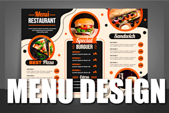 design professional and modernnmenu food menu price list