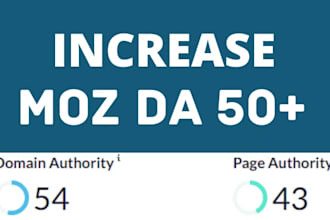increase your domain authority 50 plus