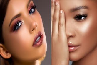 enhance your image, photo edit natural beauty skin retouch in photoshop